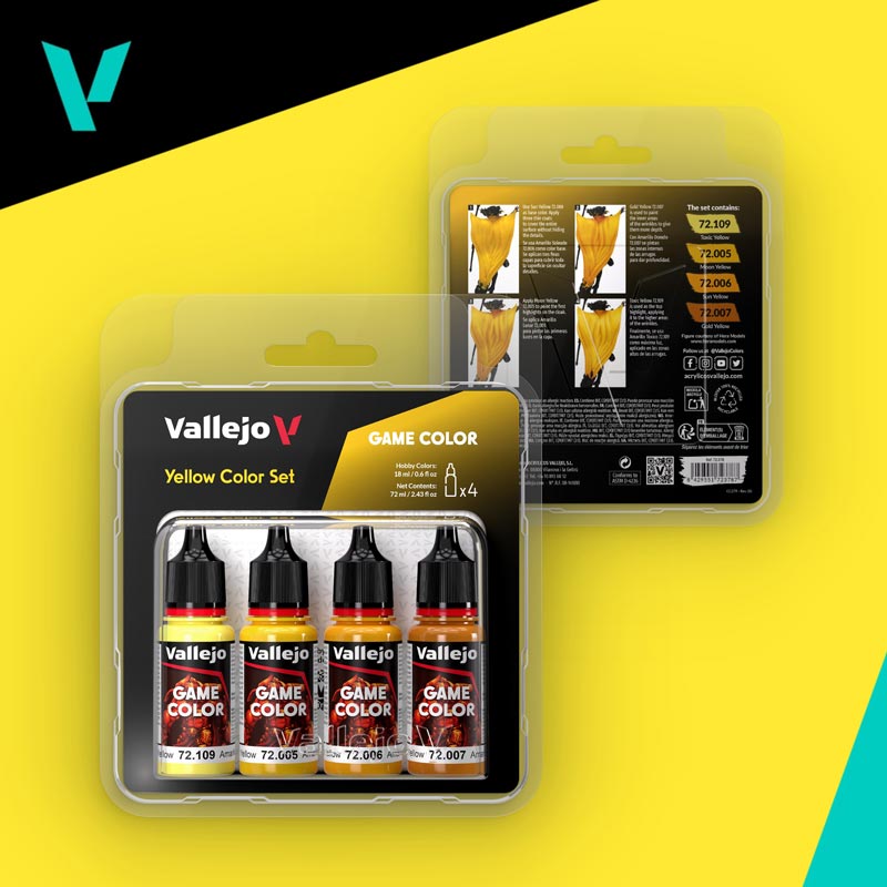 Vallejo Yellow Game Color Paint Set